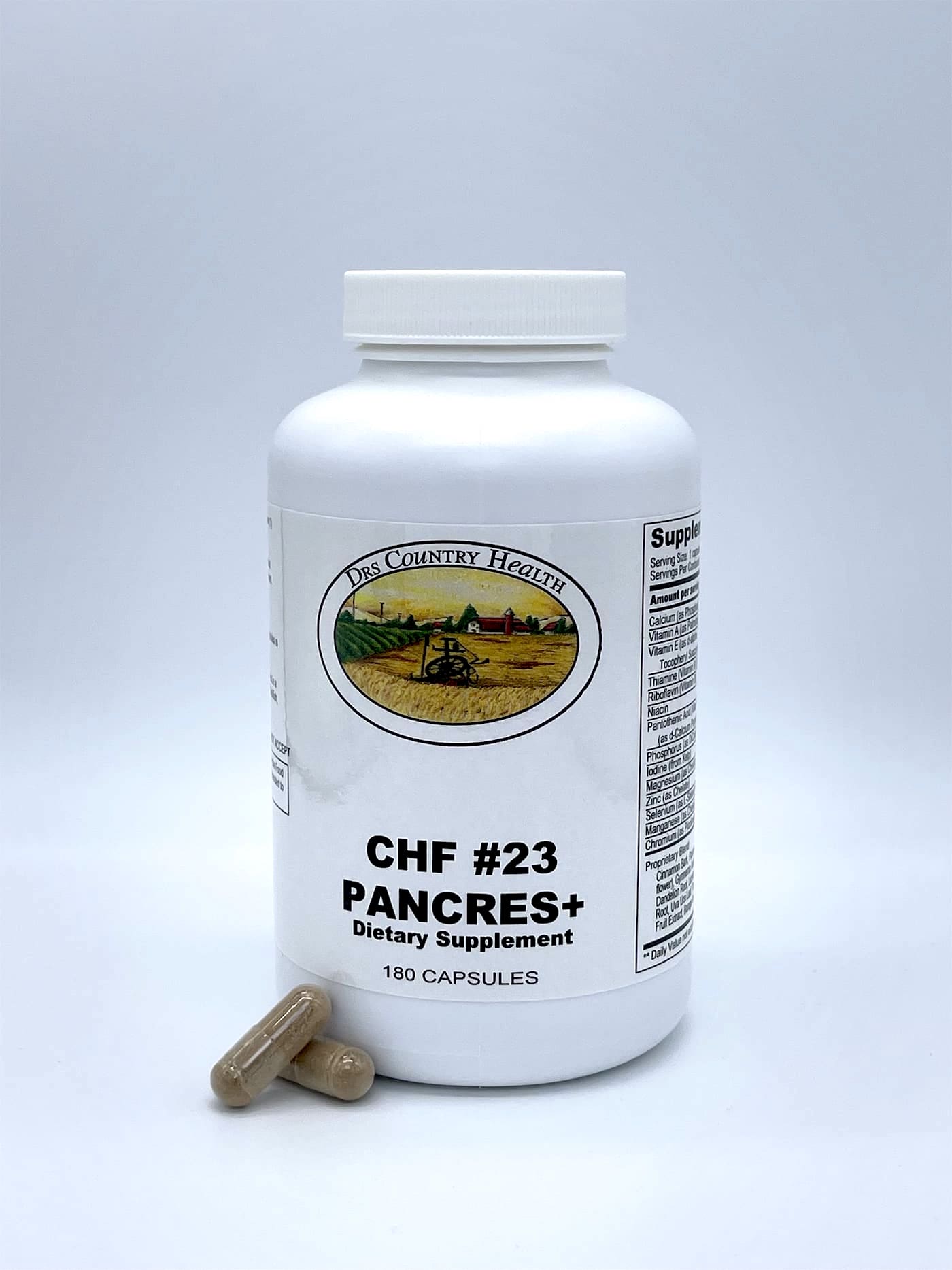 CHF #23 Pancreas+ 180 Capsules | DRS Country Health