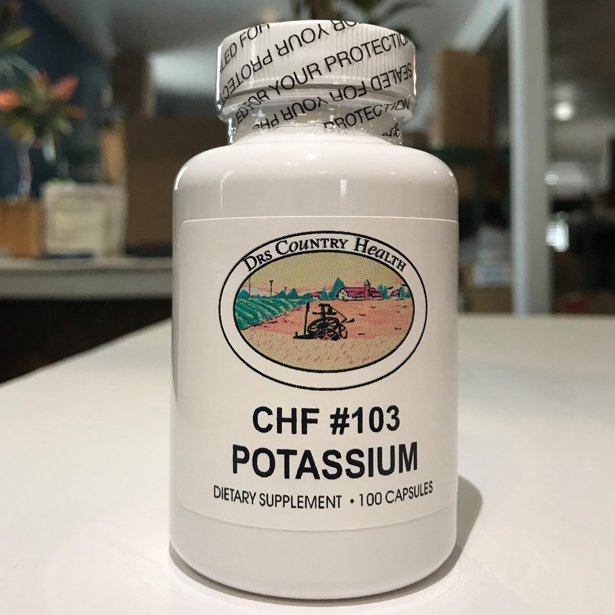 CHF 103 Potassium 100 Capsules DRS Country Health