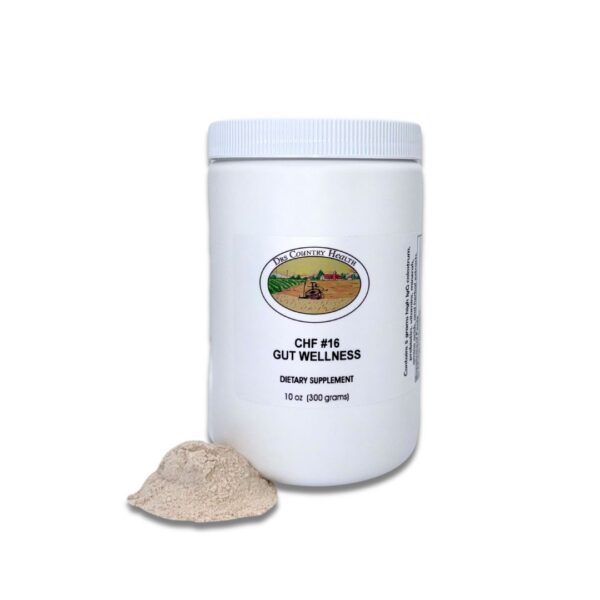 CHF #16 Gut Wellness container with Country Health logo on the label